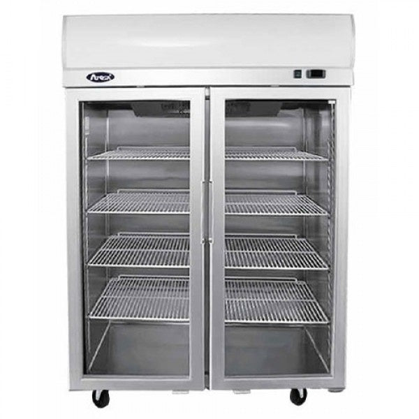 Atosa Compact Glass Double Door Refrigerator - YCF9402 Mattys
