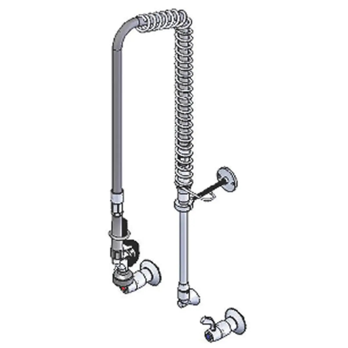 Dishwashing Yellow Pre Rinse Units - Wall Mounted - YWS021 Mattys