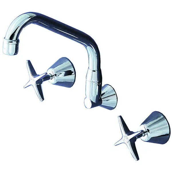 Dishwashing Yellow Tapware Wall Mount Faucet - 220mm Spout - YZ315 Mattys