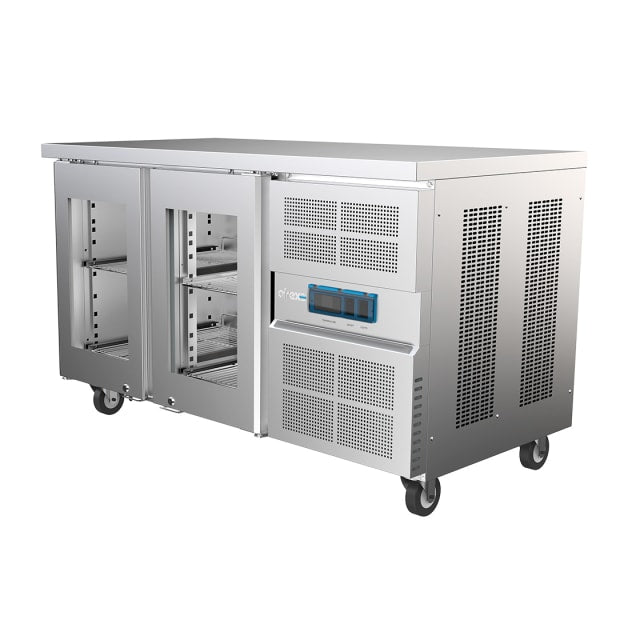 Airex Double Glass Door Undercounter Refrigerated Storage - To suit 1/1GN - AXR.UCGN.2G Airex
