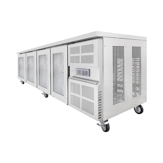 Airex 4 Glass Door Undercounter Refrigerated Storage AXR.UCGN.4 - To suit 1/1GN - AXR.UCGN.4G Airex