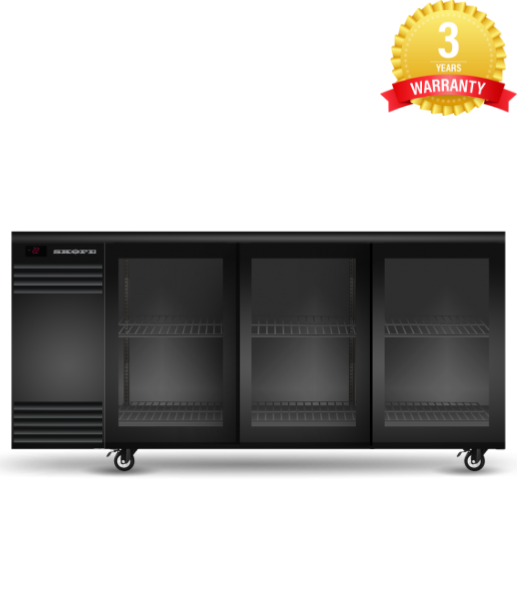 SKOPE | BackBar 3 Glass Sliding Door Fridge | BB.3.GSL SKOPE