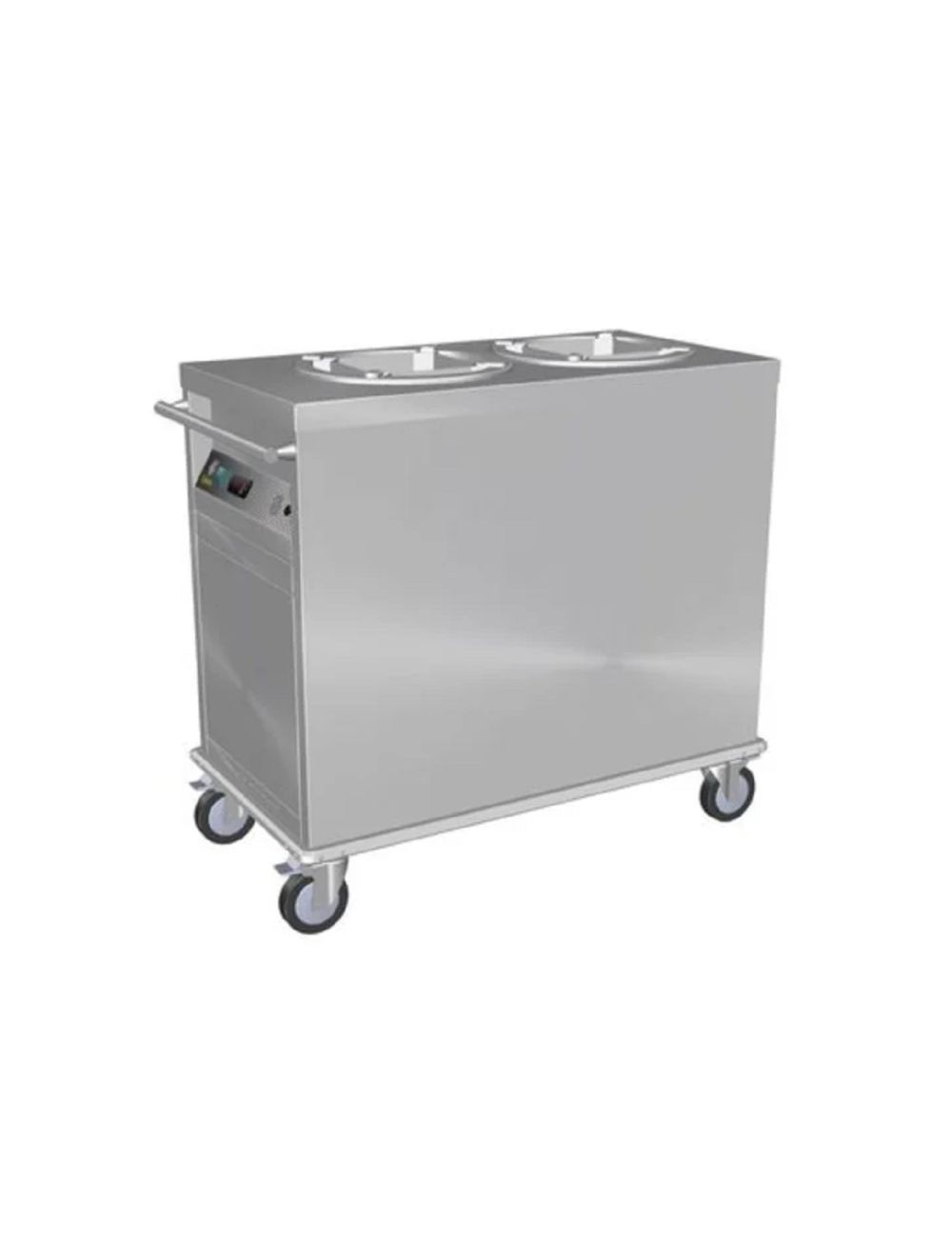 Culinaire CH.PD.HS.2 Dual Tube Mobile Plate Dispensers - Static Heating Culinaire