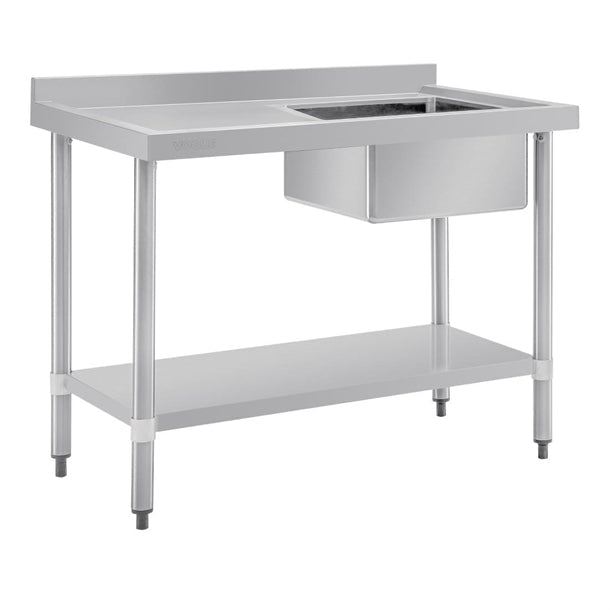 Sinks Vogue Single Bowl Sink L/H Drainer - 1000mm 90mm Drain - HC901 Vogue