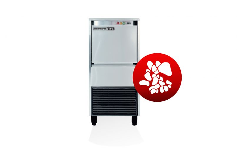 SKOPE SPIKA MS220 A HD R290 - Half Dice Modular Ice Cube Maker