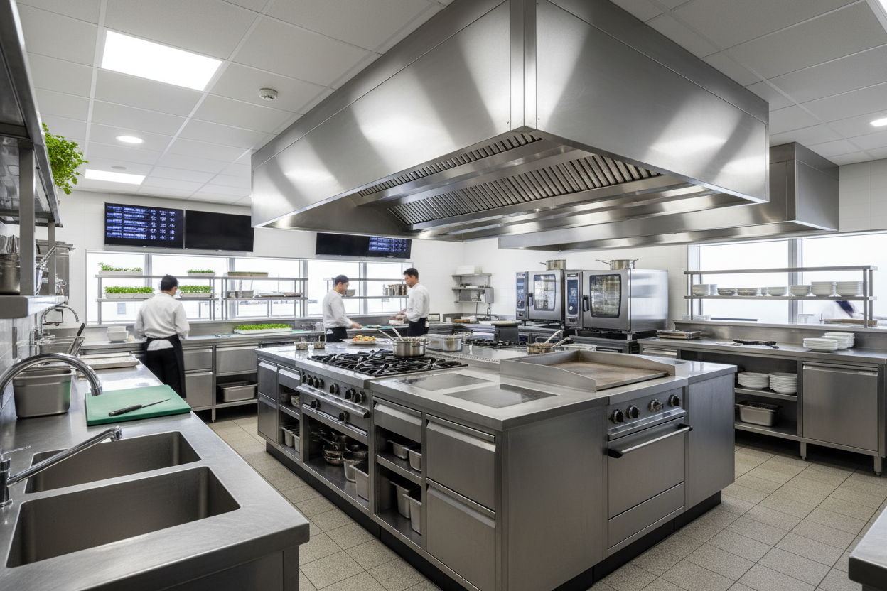 image showing the kitchen with with restaurant kitchen equipment Just smarter decisions, visual planning, and faster results
