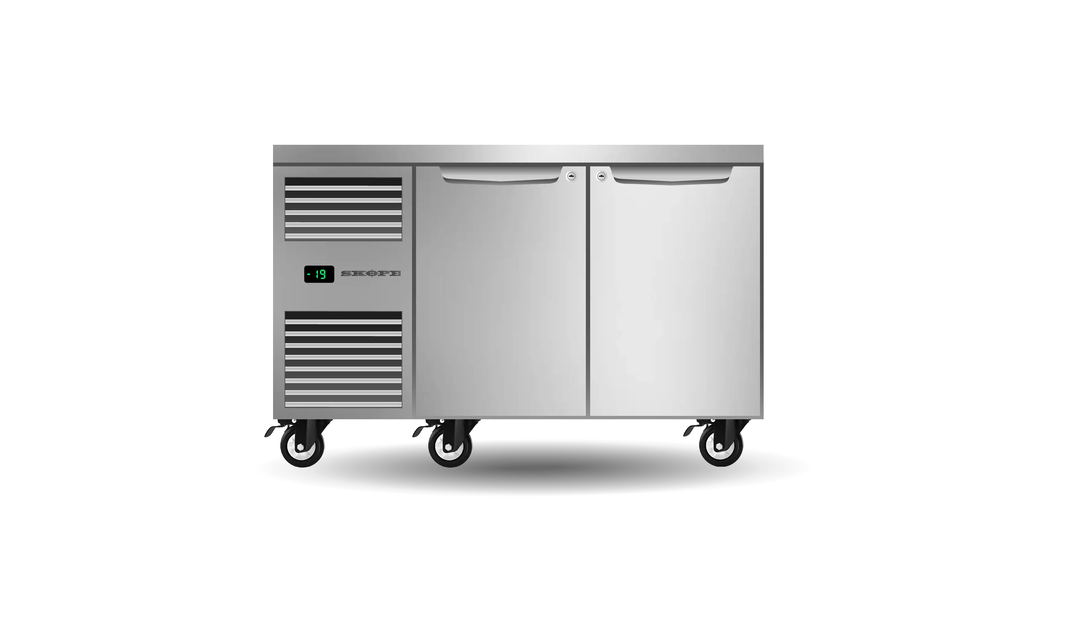 ProSpec 2 Bay GN 1/1 Underbench Storage Freezer