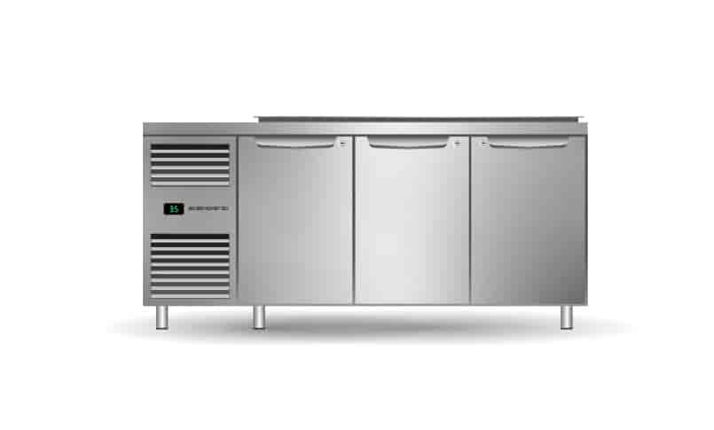 ProSpec 3 Bay GN 1/3 Salad Preparation Fridge with Drop-in Collar