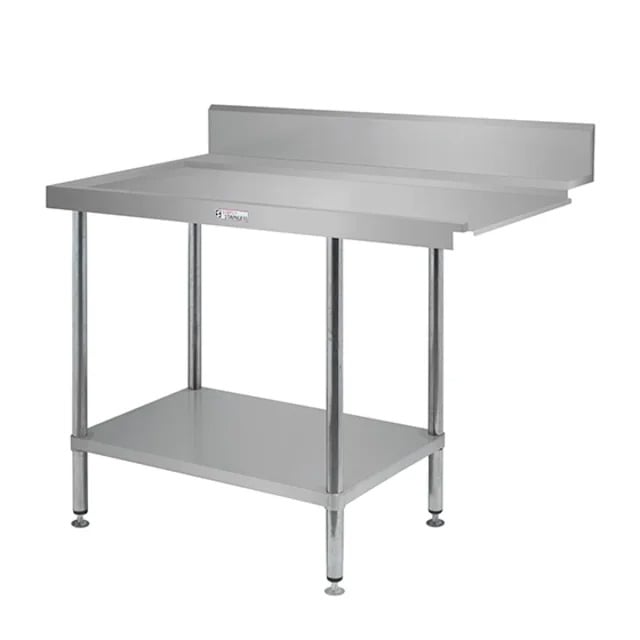 Simply Stainless 900mm wide Dishwasher Outlet Bench, Left Hand - SS07.7.0900L Simply Stainless