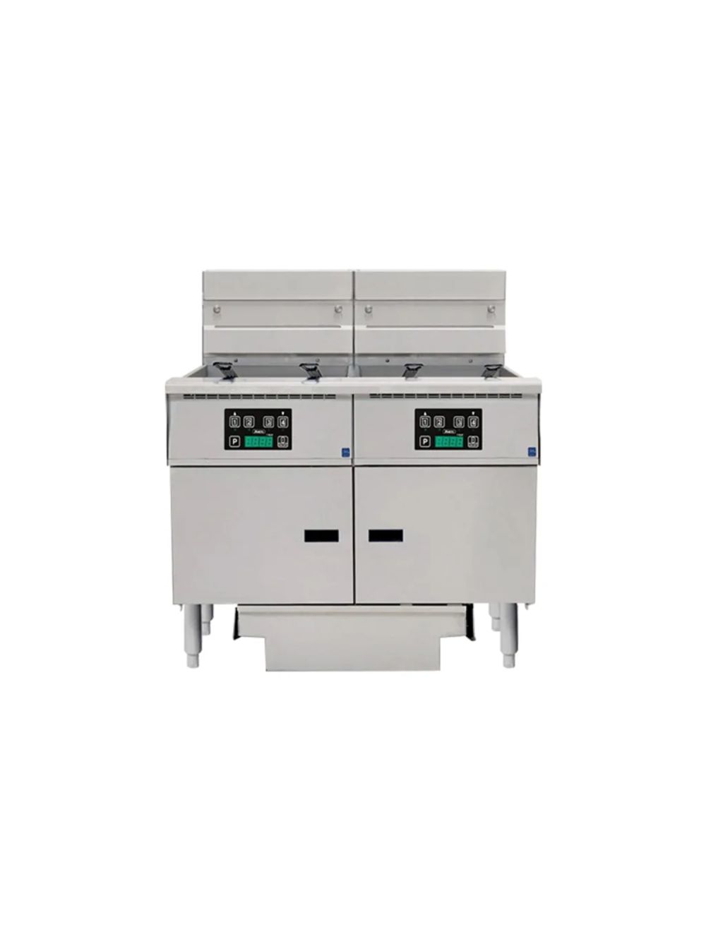 Anets Platinum Series Electric 2 Fryer Bank- Filter Drawer Digital Control - FDAEP218RD Anets