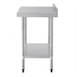 Shelving Vogue Stainless Steel Prep Table with Splashback 900mm - T380 Vogue