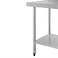 Shelving Vogue Stainless Steel Prep Table with Splashback 900mm - T380 Vogue