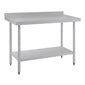 Shelving Vogue Stainless Steel Prep Table with Splashback 1200mm - T381 Vogue