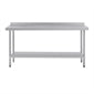 Shelving Vogue Stainless Steel Prep Table with Splashback 1800mm - T383 Vogue