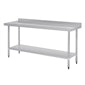 Shelving Vogue Stainless Steel Prep Table with Splashback 1800mm - T383 Vogue