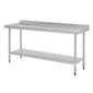 Shelving Vogue Stainless Steel Prep Table with Splashback 1800mm - T383 Vogue