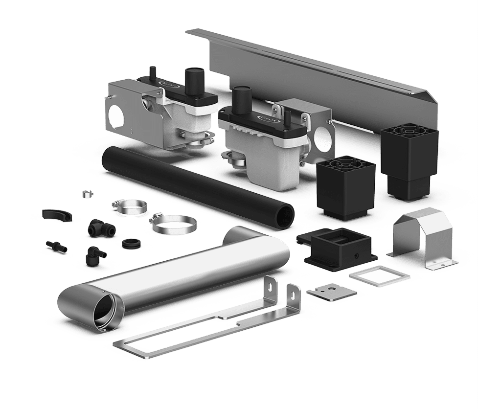 UNOX Double Stack Installation Kit (XECQC-0013-E) — a commercial kitchen equipment accessory, supplied by Matty's.