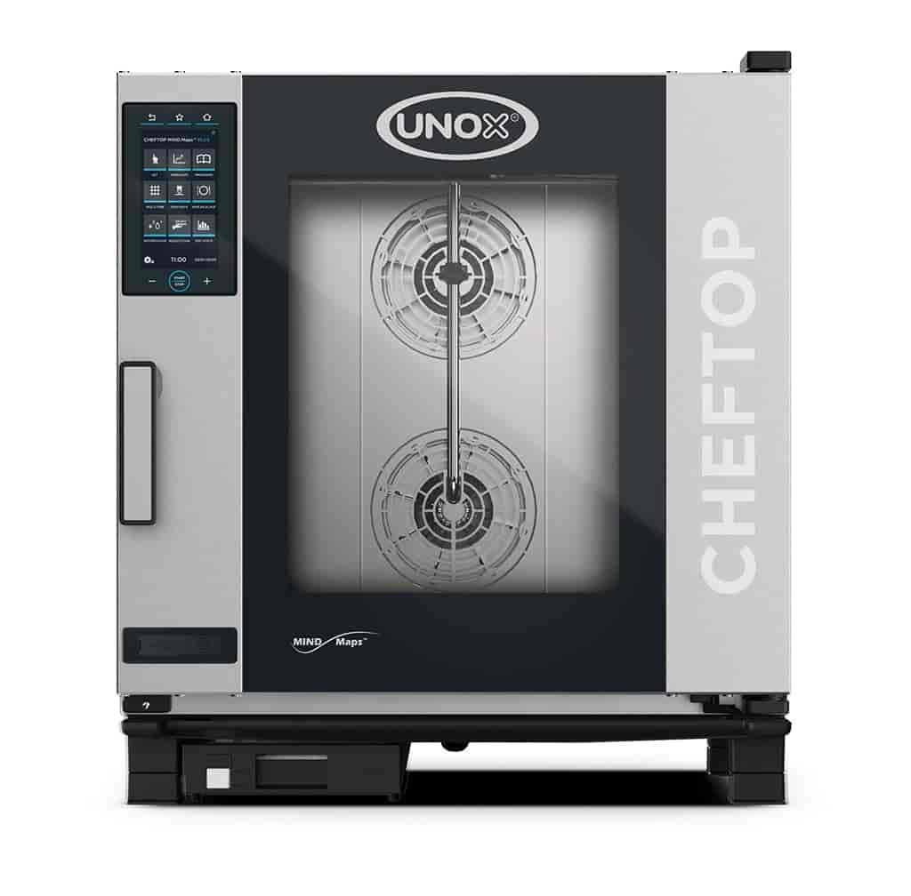 UNOX CHEFTOP MIND.Maps PLUS Gas 7 Tray GN 1/1 Right Hinge (XEVC-0711-GPLM-MS).