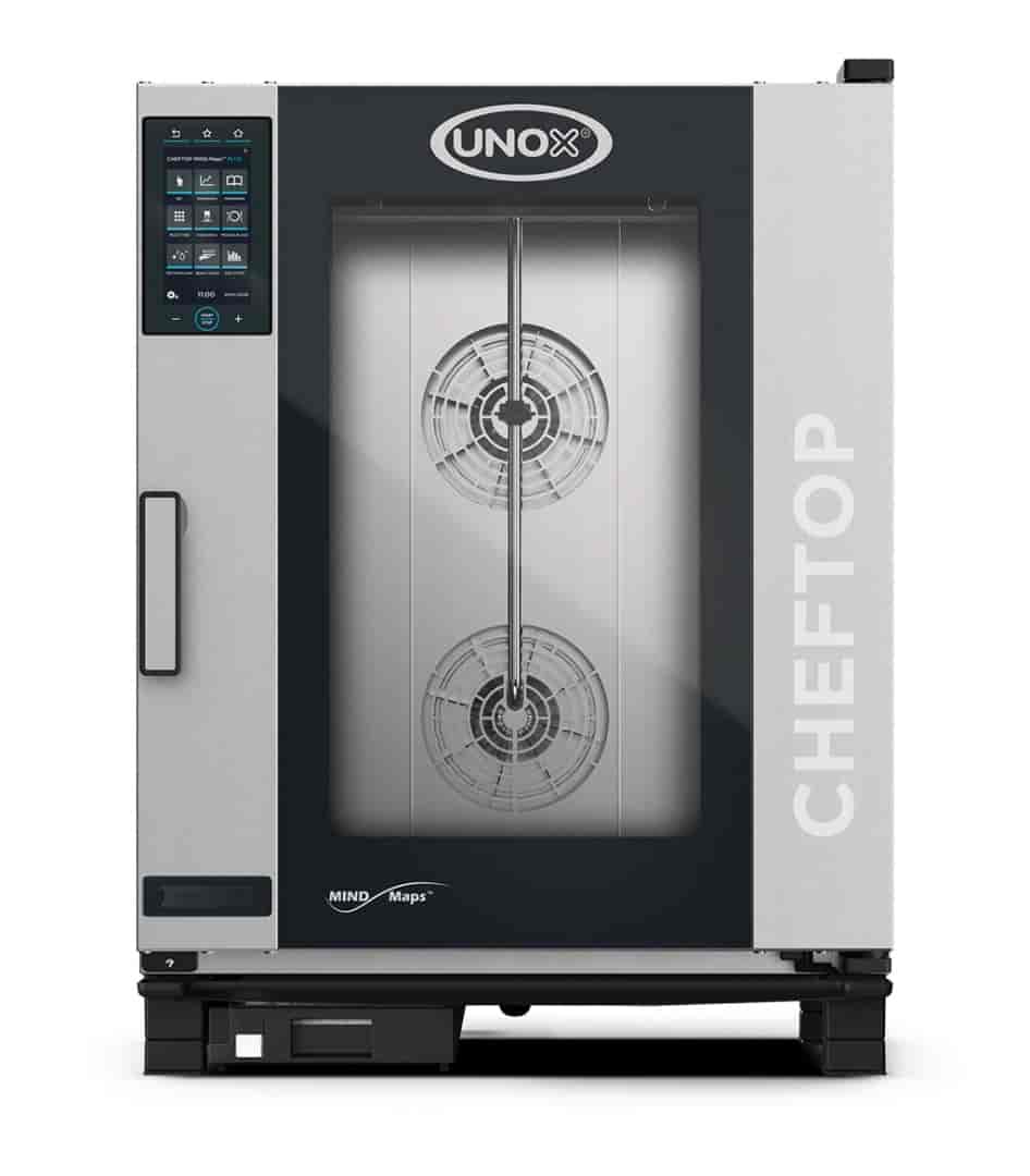 UNOX CHEFTOP MIND.Maps PLUS Gas 10 Tray GN 1/1 Right Hinge (XEVC-1011-GPLM-MS).