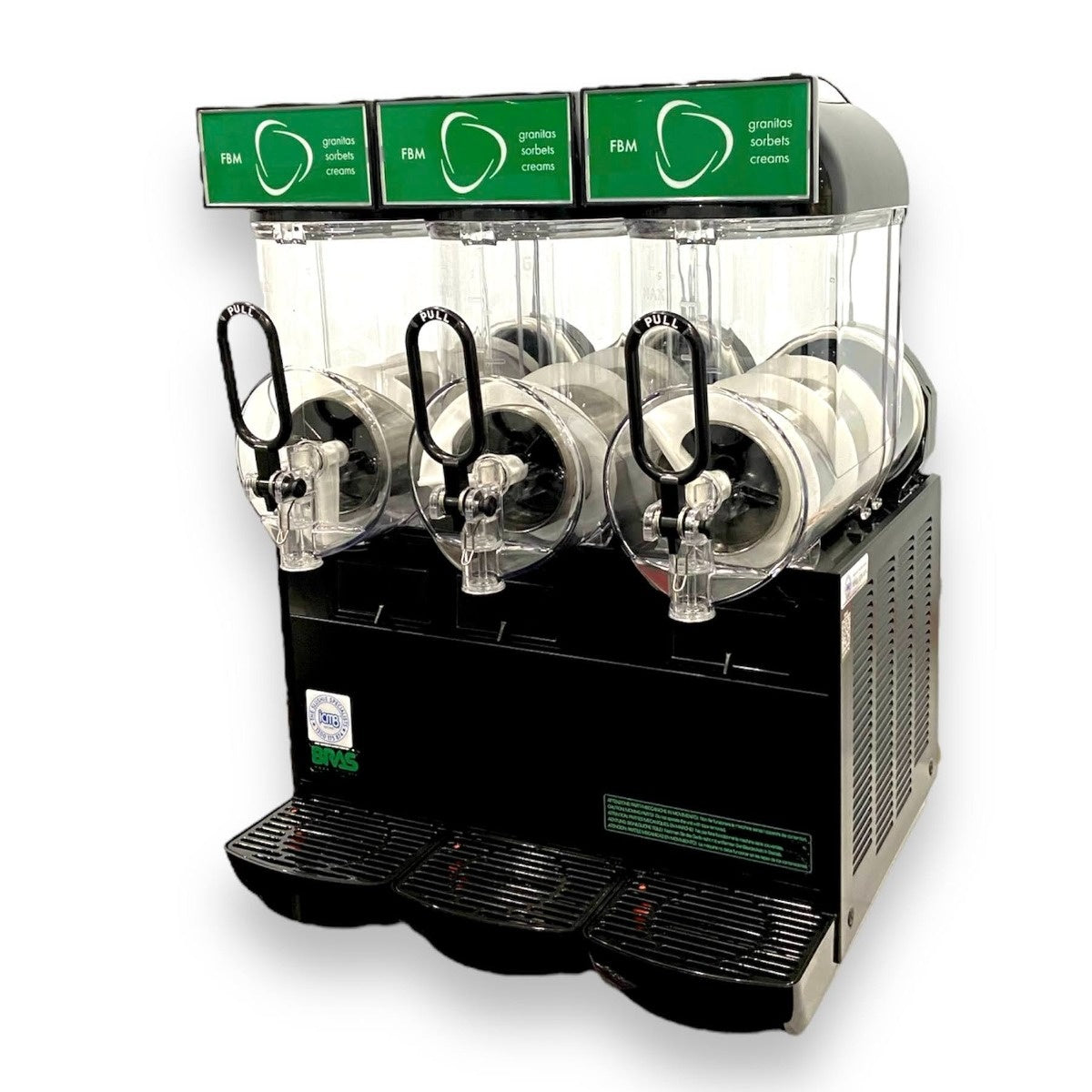BRAS FBM3 Black Slushie Machine 3 x 10L Mattys