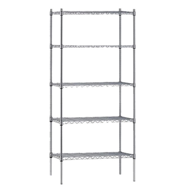 Shelving Atlas 5 Tier Wire Shelving - 18247EPL5 Mattys