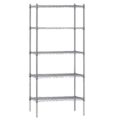 Shelving Atlas 5 Shelf Wire Shelving Kit 1520x455mm - 18607EPL5 Mattys