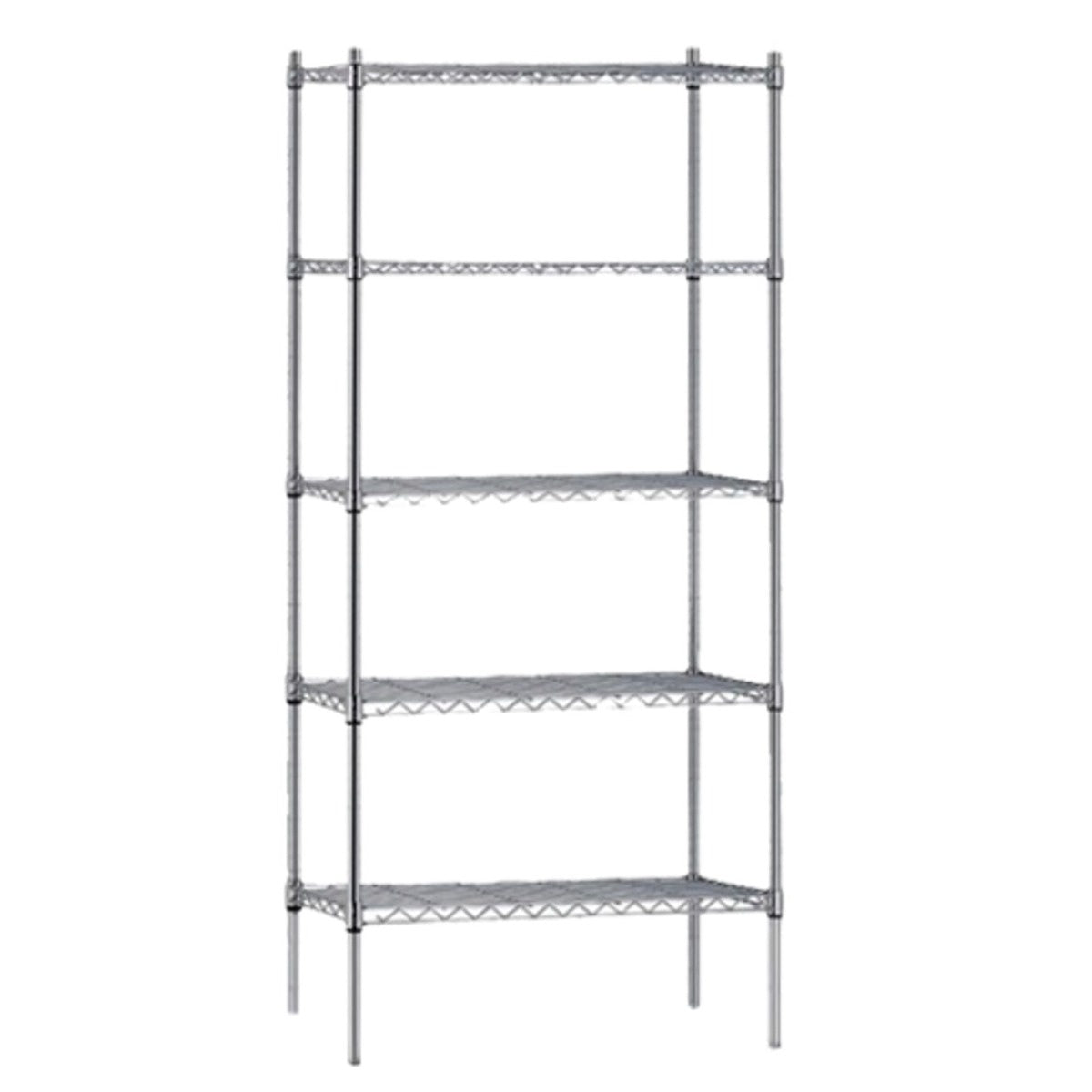 Shelving Atlas 5 Shelf Wire Shelving Kit 610mm Deep - 24247EPL5 Mattys