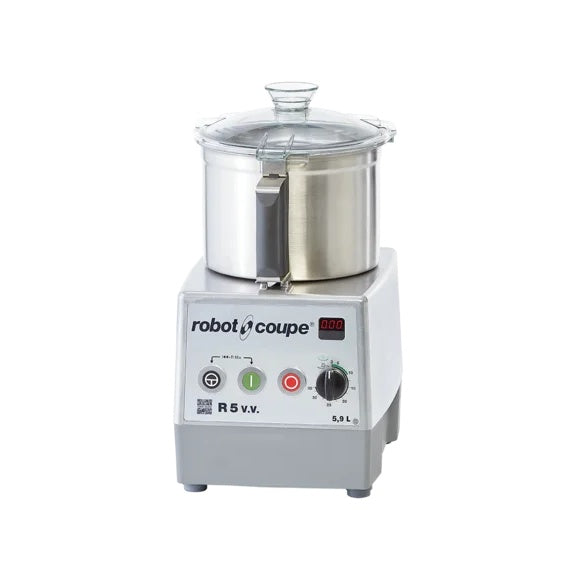Robot Coupe Cutter Mixer 5.9L 1500W Variable Speed Stainless Steel R5 V.V.
