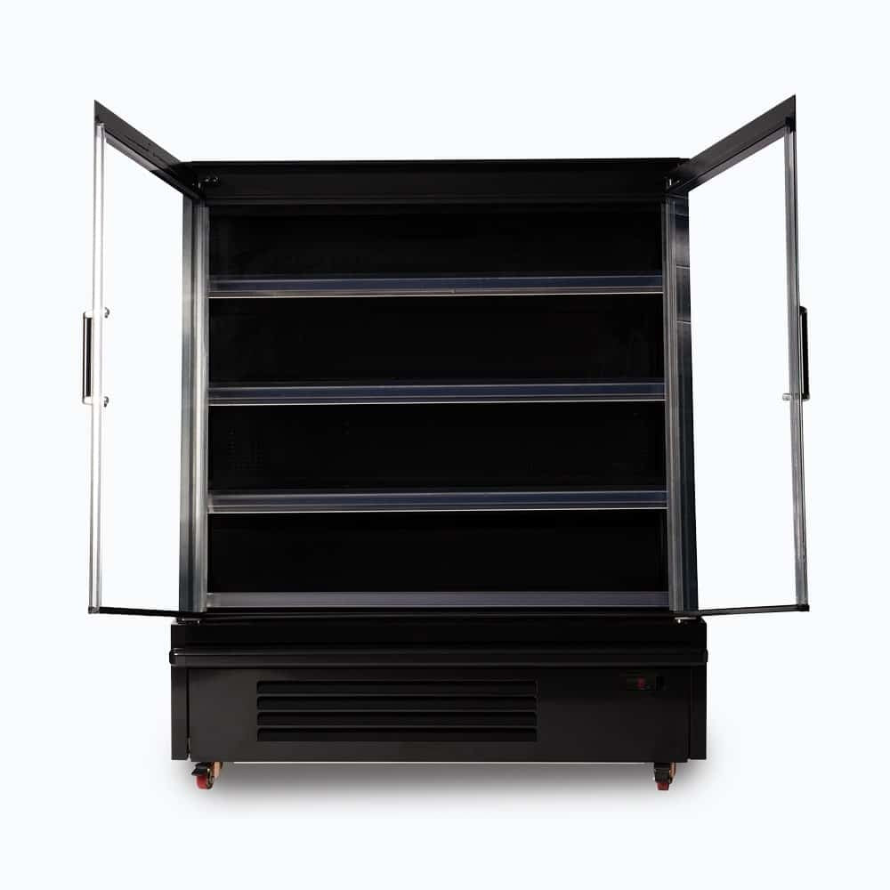 Bromic Semi Vertical Display Fridge - 1250mm - 2 Doors - Hinged 3335640-NR