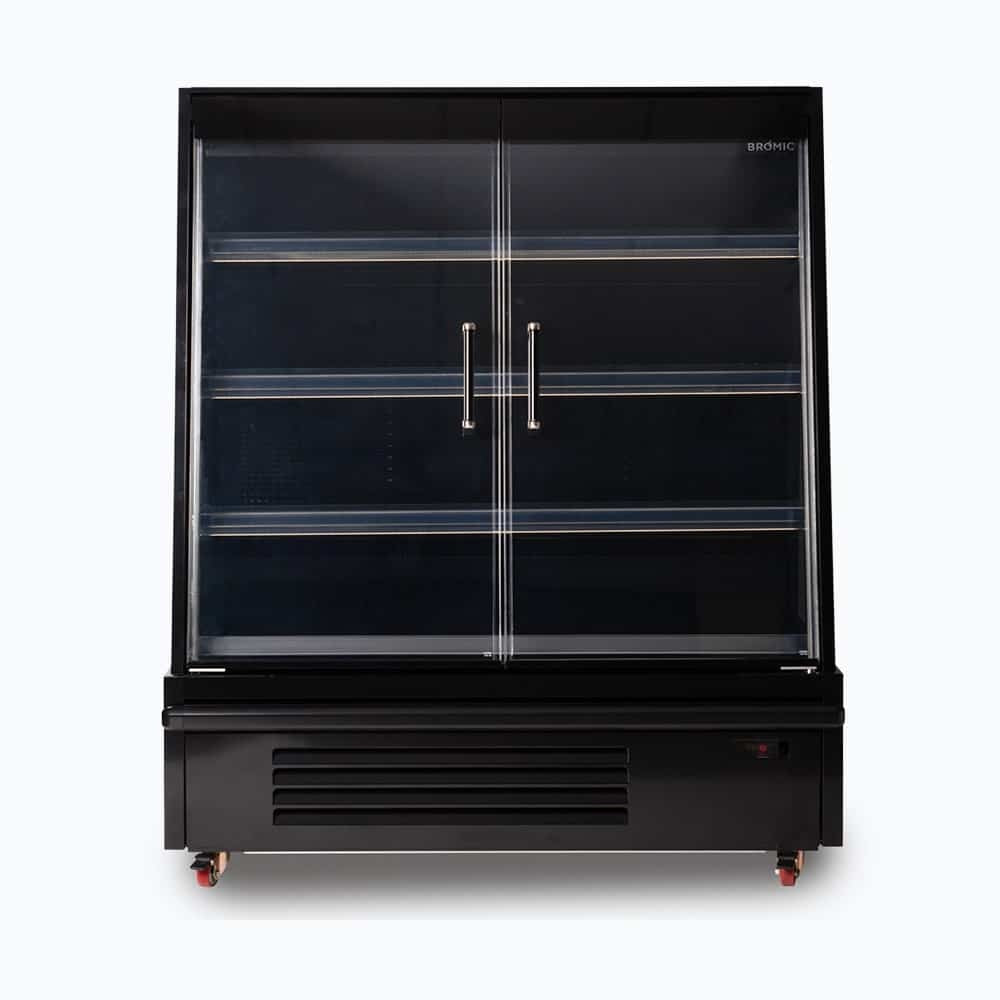 Bromic Semi Vertical Display Fridge - 1250mm - 2 Doors - Hinged 3335640-NR