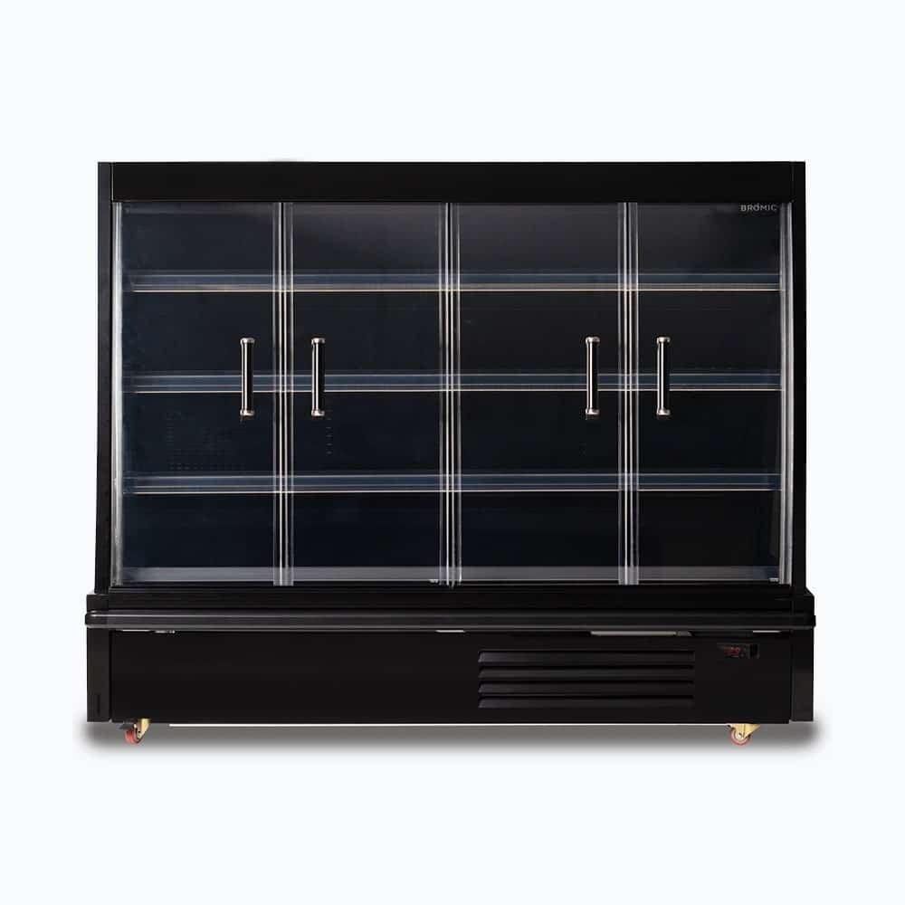 Bromic Semi Vertical Display Fridge - 1875mm - 4 Doors - Hinged 3335641-NR