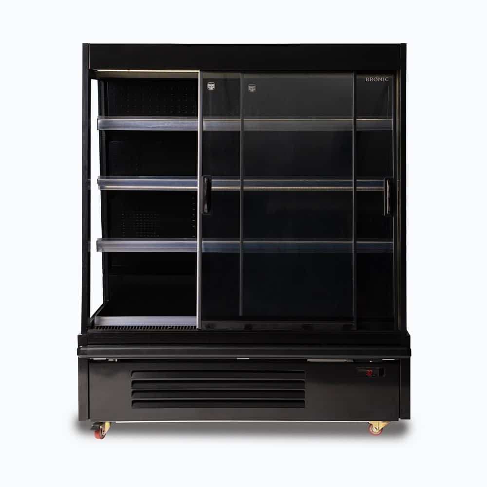 Bromic Semi Vertical Display Fridge - 1250mm - 2 Doors - Sliding 3335645-NR