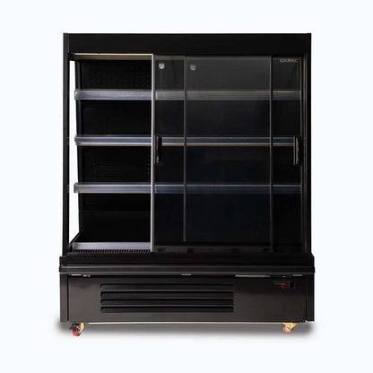 Bromic Semi Vertical Display Fridge - 1250mm - 2 Doors - Sliding 3335645-NR