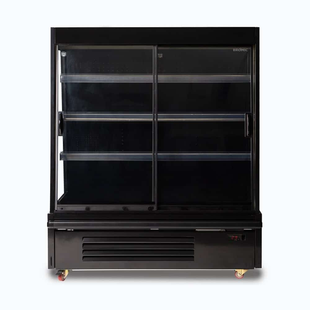 Bromic Semi Vertical Display Fridge - 1250mm - 2 Doors - Sliding 3335645-NR