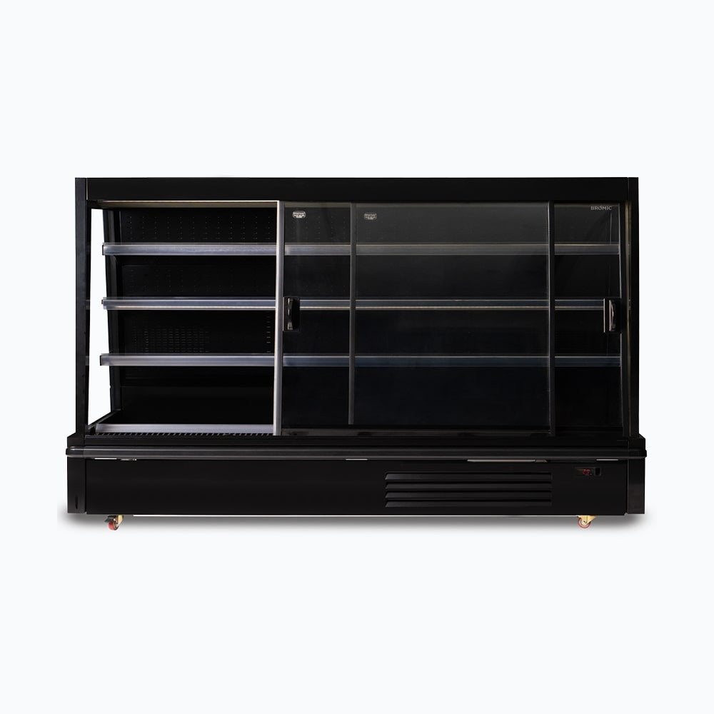 Bromic Semi Vertical Display Fridge - 2500mm - 4 Doors - Sliding 3335647-NR