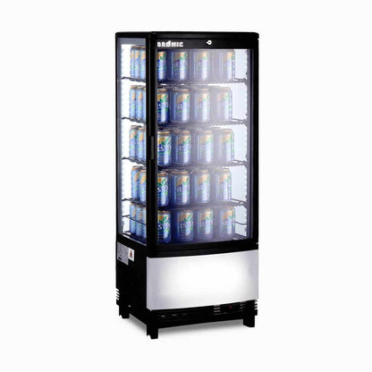 Bromic Countertop Fridge - 98L - 1 Door - Curved Glass 3735192-NR