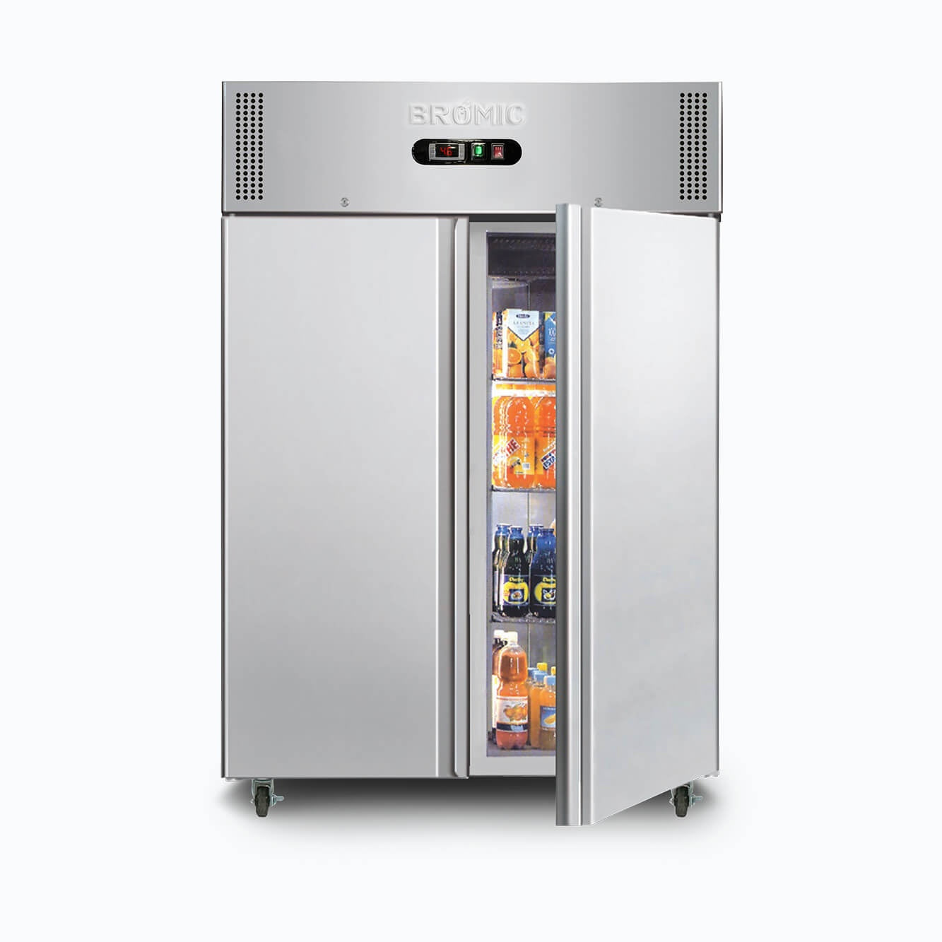 Bromic Upright Freezer - 1300L - 2 Doors - Stainless Steel 3735194-NR-1