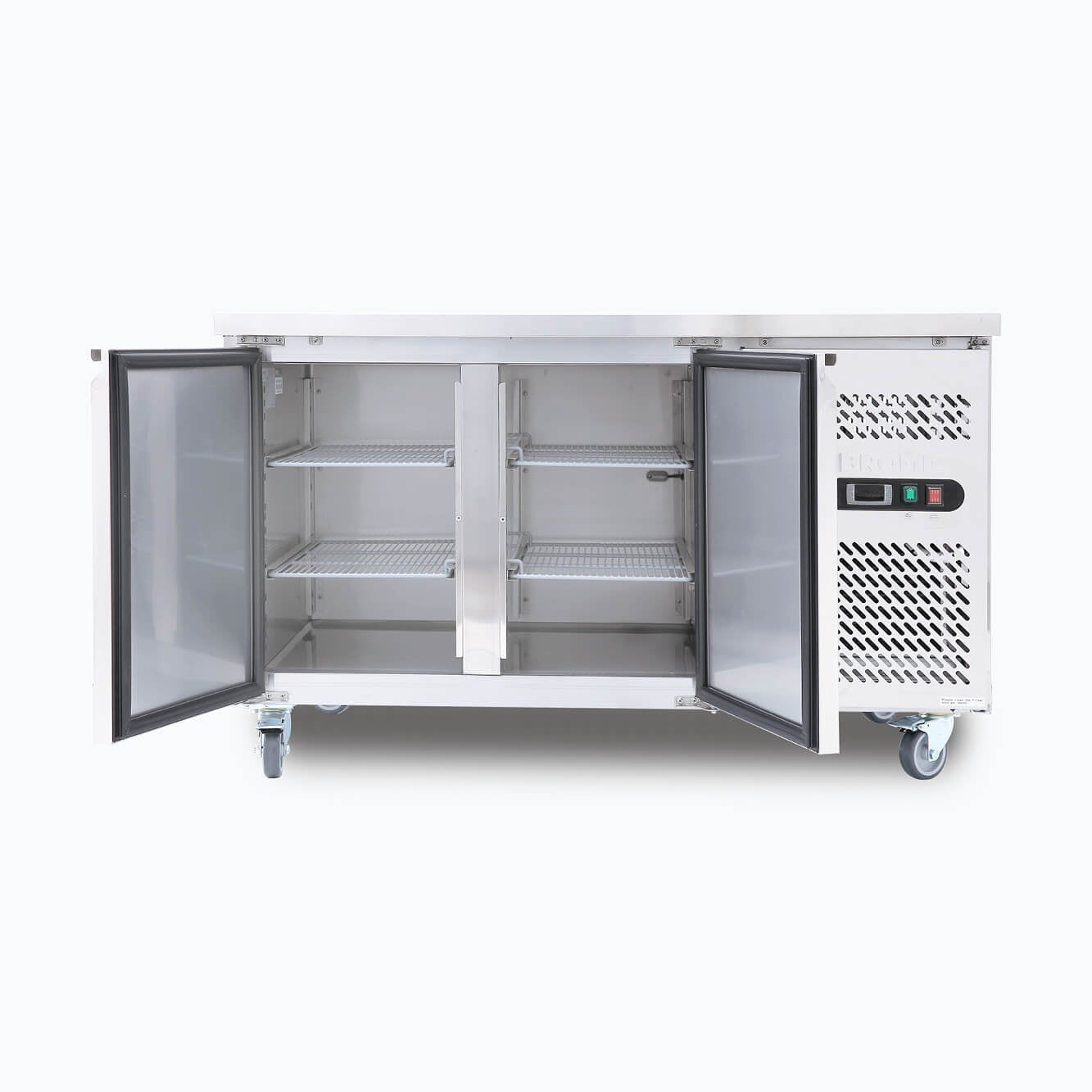 Bromic Under Bench Fridge - 282L - 2 Doors - Stainless Steel 3735204-NR