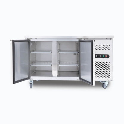 Bromic Under Bench Fridge - 282L - 2 Doors - Stainless Steel 3735204-NR