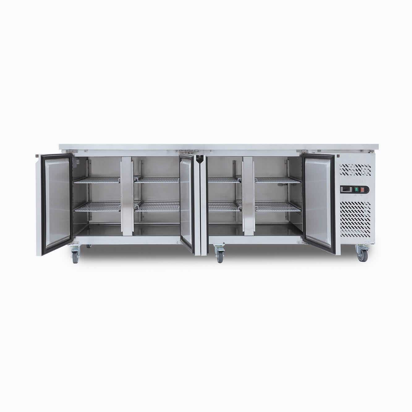 Bromic Under Bench Fridge - 553L -  4 Doors - Stainless Steel 3735209-NR