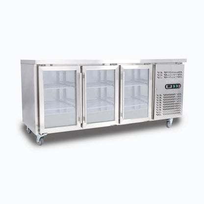 Bromic Under Bench Display Fridge - 417L - 3 Doors - Glass 3735211-NR