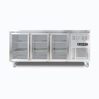 Bromic Under Bench Display Fridge - 417L - 3 Doors - Glass 3735211-NR