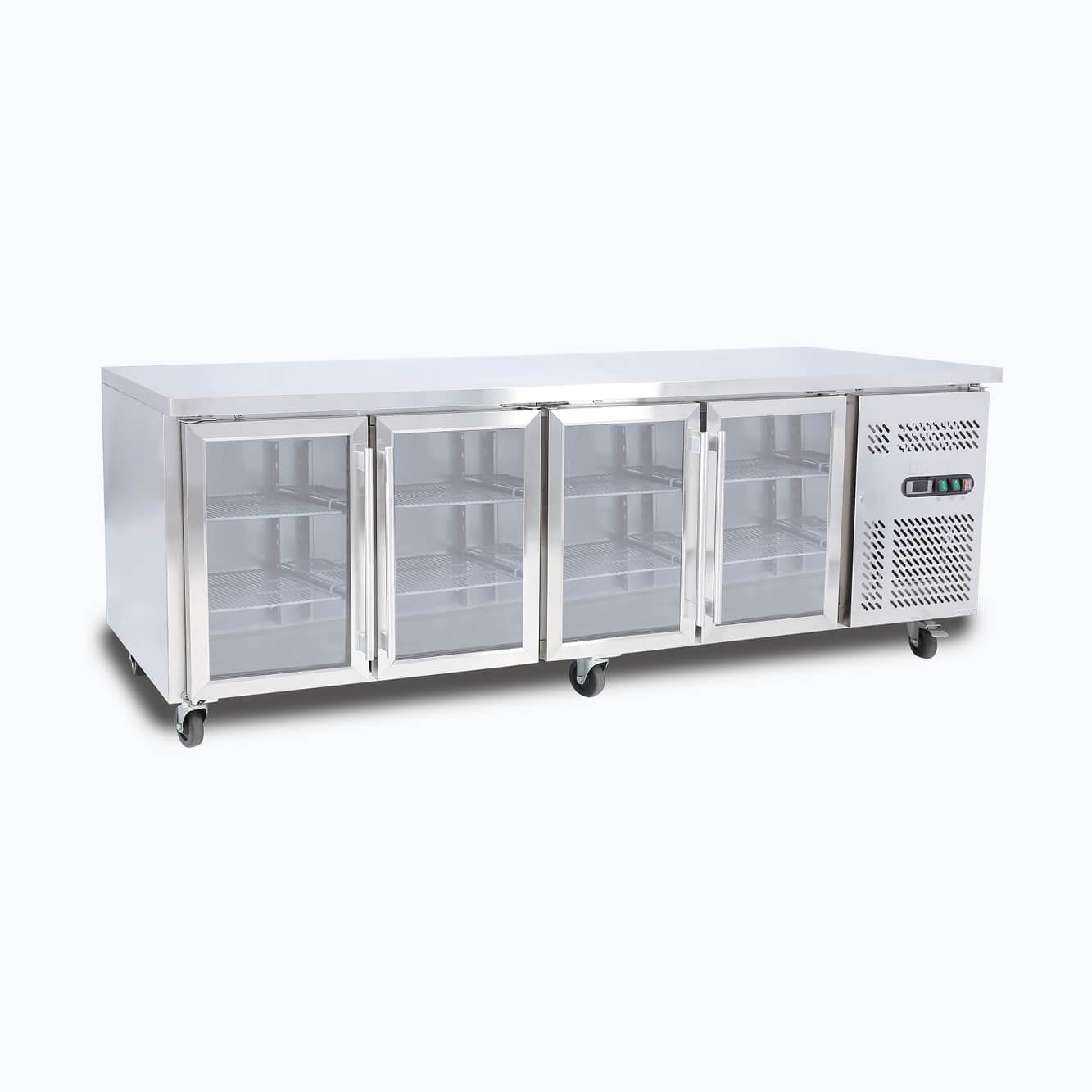Bromic Under Bench Display Fridge - 553L - 4 Doors - Glass 3735212-NR