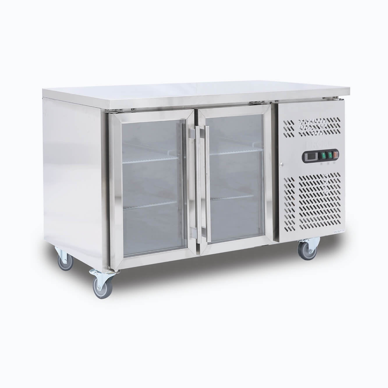 Bromic Under Bench Display Fridge - 282L - 2 Doors - Glass 3735213-NR