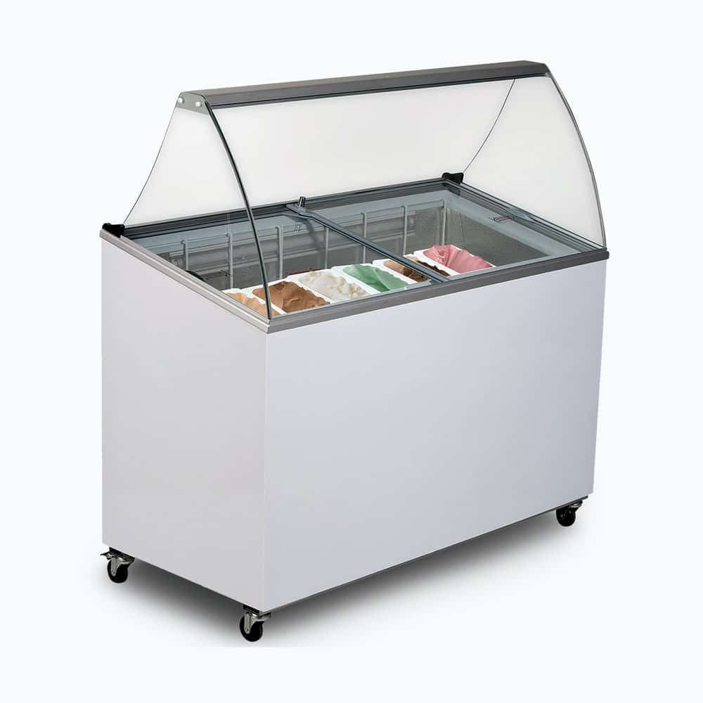 Bromic Gelato / Ice Cream Display Freezer - 7 Basket 3735262-NR