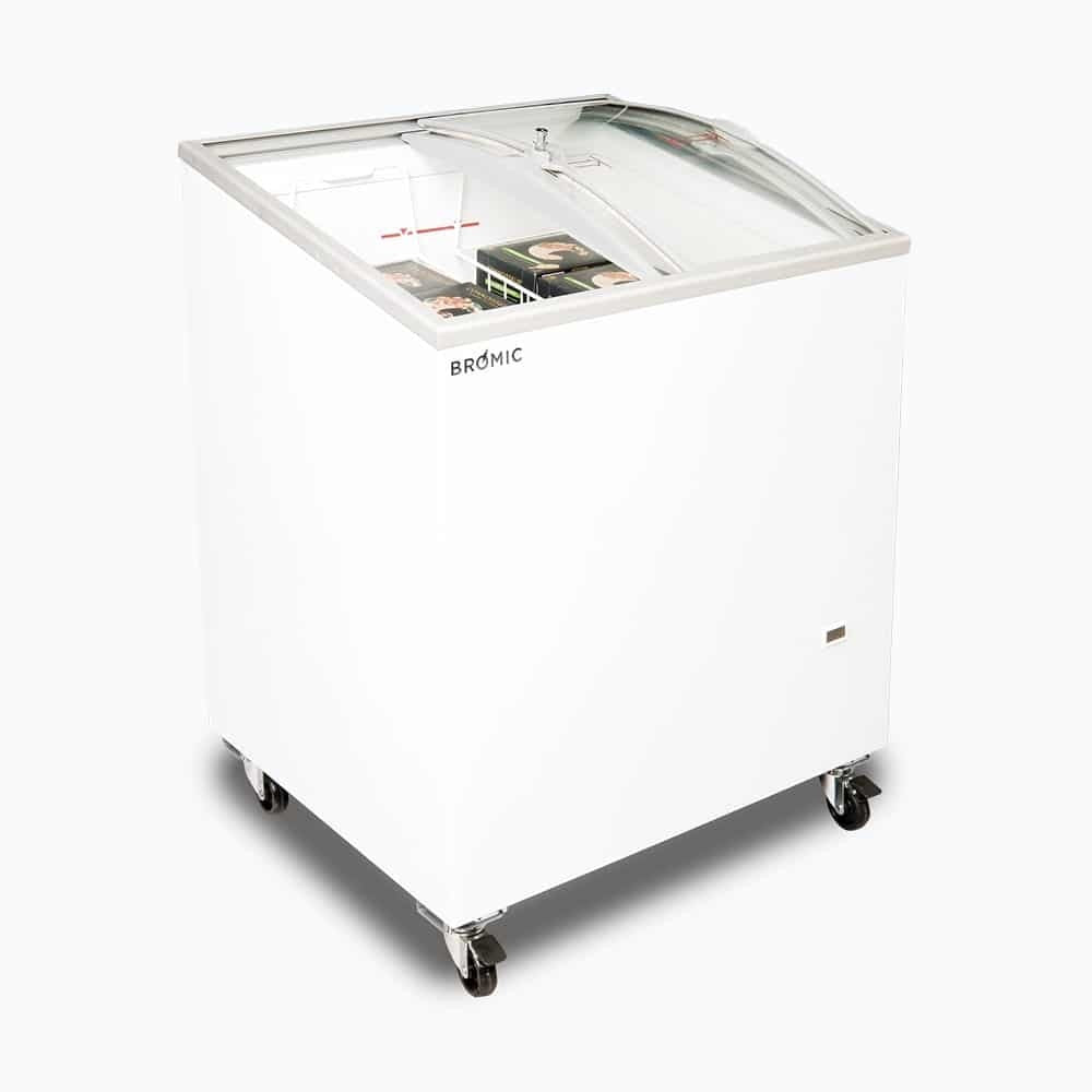 Bromic Display Chest Freezer - 176L - Curved Glass Top 3735301-NR