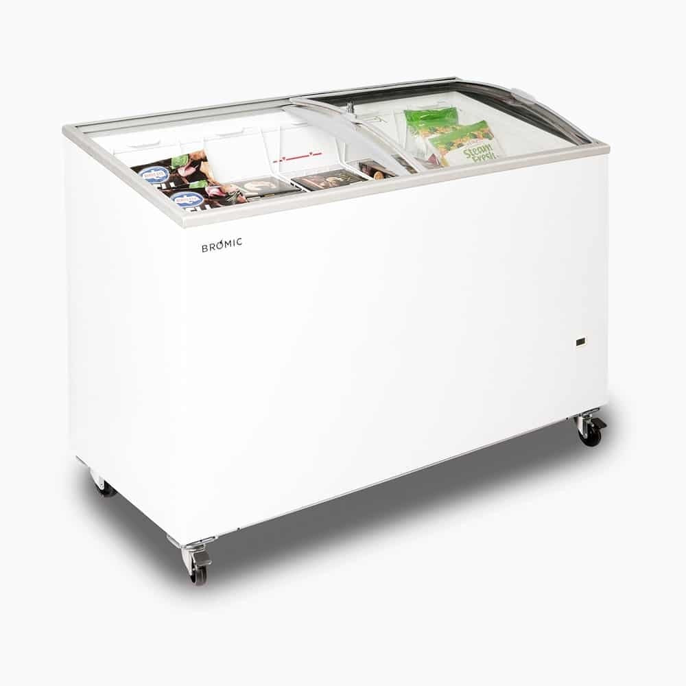 Bromic Display Chest Freezer - 352L - Curved Glass Top 3735303-NR
