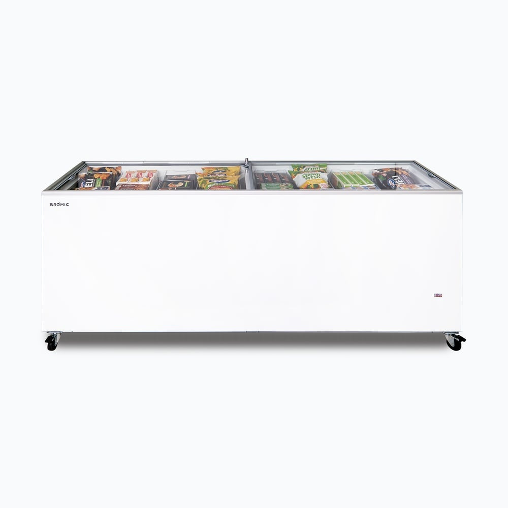 Bromic Display Chest Freezer - 670L - Flat Glass Top 3735305-NR