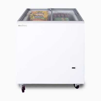 Bromic Display Chest Freezer - 191L - Flat Glass Top 3735308-NR