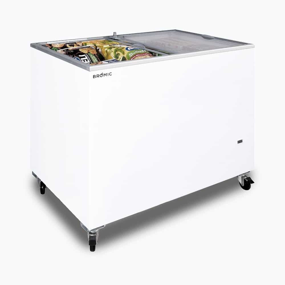 Bromic Display Chest Freezer - 296L - Flat Glass Top 3735309-NR